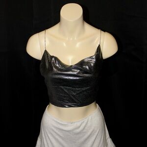 Metallic Women's Crop Top